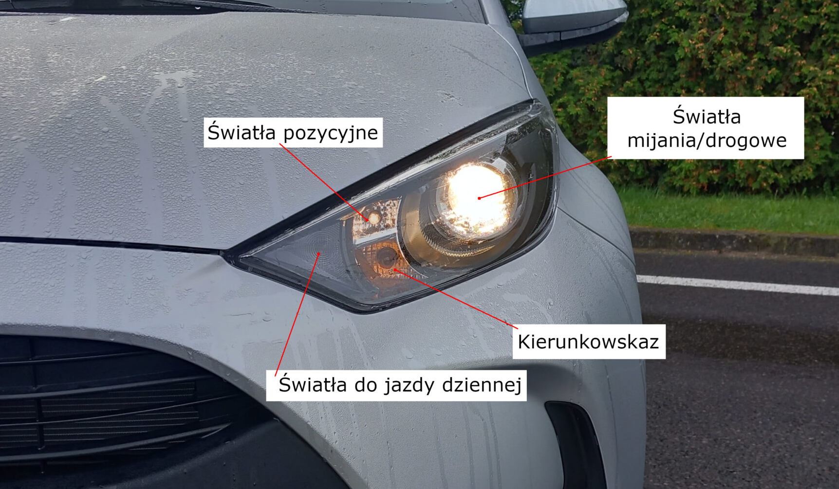 Toyota Yaris - przednie reflektory